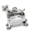 Jack Russell Hund Sterling Silber Charm .925 x 1 Russel Terrier