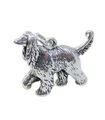 Afghan Hound charm i sterling silver .925 x 1 Afghanans hundar berlocker