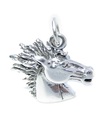 Breloque tête de cheval en argent sterling .925 x 1 Breloques équines et chevaux