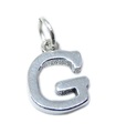 Bokstaven G Initial G charm i sterling silver .925 x 1 Initial charm