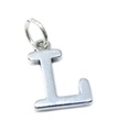 Letra L Charm de plata de ley con inicial L .925 x 1 Charms de iniciales