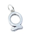 Lettera Q iniziale Q charm in argento sterling .925 x 1 iniziali charms