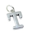 Lettera T iniziale T charm in argento sterling .925 x 1 iniziali charms