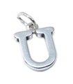 Lettera U iniziale U charm in argento sterling .925 x 1 iniziali charms