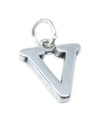 Lettera V iniziale V charm in argento sterling .925 x 1 iniziali charms