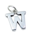 Letter W Initial W sterling zilveren bedel .925 x 1 Initialen bedels