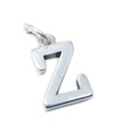 Lettera Z iniziale Z charm in argento sterling .925 x 1 iniziali charms