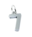 Chiffre 7 breloque en argent sterling .925 x 1 Chiffres sept breloques