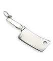 Meat cleaver sterling silver charm .925 x 1 Chopper Horror charms