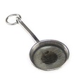 Charm de plata esterlina para sartén .925 x 1 Charms para sartenes de cocina Frier Fry