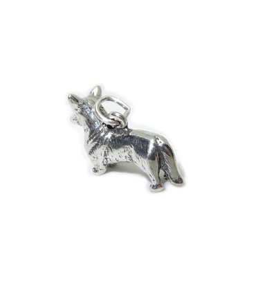 Corgi Dog sterling silver charm .925 x 1 Corgis and Royal Dogs charms