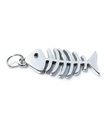 Breloque en argent sterling avec arêtes de poisson .925 x 1 Breloques en arête de poisson