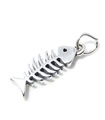 Fish Bones charm i sterling silver .925 x 1 Fishes Bone berlocker