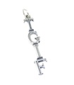 TGIF Thank God Its Friday sterling silver charm .925 x 1 End of Week