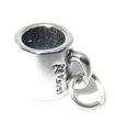 Tasse à thé café breloque en argent sterling .925 x 1 breloques à boire