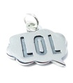 Charm de plata de ley LOL .925 x 1 Laugh out Loud. Muchos encantos de amor