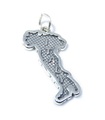 Italien karta berlock i sterling silver .925 x 1 Italiensk karta berlocker