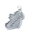 Ireland Map sterling silver charm .925 x 1 Irish Maps charms