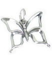 Pendentif breloque papillon en argent sterling .925 x 1 Papillons Papillons