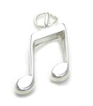 Musiknote Sterling Silber Charm - Anhänger .925 x 1 Musiknoten Charms