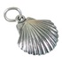 Scallop Shell sterling silver charm .925 x 1 Scallops Shells charms