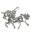 Unicorn 2D charm i sterling silver .925 x 1 Unicorns berlocker