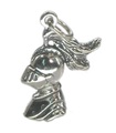 Ritterkopf - Helm Sterling Silber Charm .925 x 1 Ritter Charms