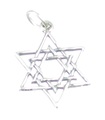 Star of David sterling silver charm pendant .925 x 1 Stars Davids charms