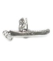 Native American Indian in Canoe sterling silver charm .925 x 1 Canoes