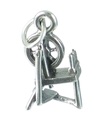 Spinnrad Sterling Silber Charm .925 x 1 Spinnrad Charms