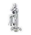 Stick telefon charm i sterling silver .925 x 1 Telefon i gammal stil