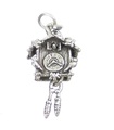 Cuckoo Clock sterling silver charm .925 x 1 Cuckoo Clocks charm