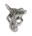 Kuhschädel Sterling Silber Charm .925 x 1 Kuhschädel