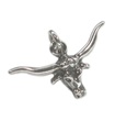 Breloque tête de biche en argent sterling .925 x 1 Breloques têtes de bétail