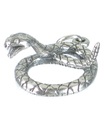 Colgante de plata de ley con forma de serpiente en espiral .925 x 1 Charms de serpiente