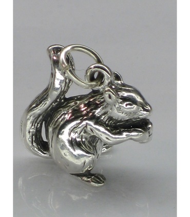 Sterling silver store squirrel charm