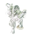 Charm de plata de ley para silla de montar .925 x 1 Charms de silla de montar de caballo