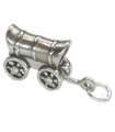 Covered Wagon Sterling Silber Charm .925 x 1 Wagons und Cowboy Charms