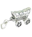 Covered Wagon sterlng silver charm .925 x1 Wagons Cowboys Indians charm