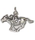 Jockey auf Pferd Sterling Silber Charm .925 x 1 Racing Charms