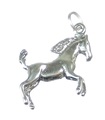 Hengst Pferd Sterling Silber Charm 3D .925 x 1 Pferde Hengst Charms