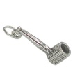 Corn Cob Pipe breloque en argent sterling .925 x 1 Pipes et breloques fumeurs