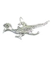 Charm de pájaro de plata de ley Road Runner .925 x 1 Charms de pájaro Roadrunner