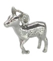 Baby Deer - Fawn sterling silver charm .925 x 1 Fawns charm