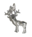 Ciondolo in argento sterling cervo .925 x 1 Deers Stags Rudolph charms