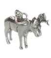 Elch Sterling Silber Charm .925 x 1 Elch Elks Tier Charms