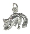 Raccoon sterling silver charm .925 x 1 Raccoons charm