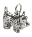 Scottish Terrier Dog sterling silver charm .925 x 1 Terriers dogs charms