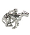 Ciondolo in argento sterling corse di levrieri .925 x 1 levrieri cani cani