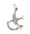 Capistrano Swallow sterling silver charm .925 x 1 svalor